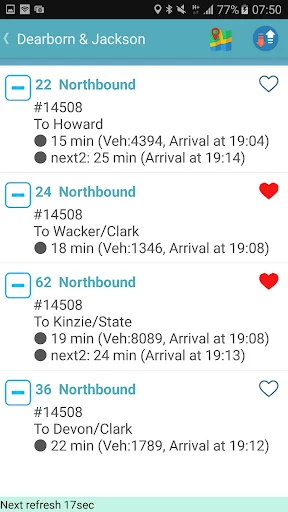 Download Chicago Bus Tracker Terbaru – Lacak Bus & Kereta Gratis - Screenshot 5