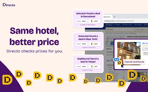 Download Directo Chrome Extension – Cari Hotel Murah Terbaik - Screenshot 1
